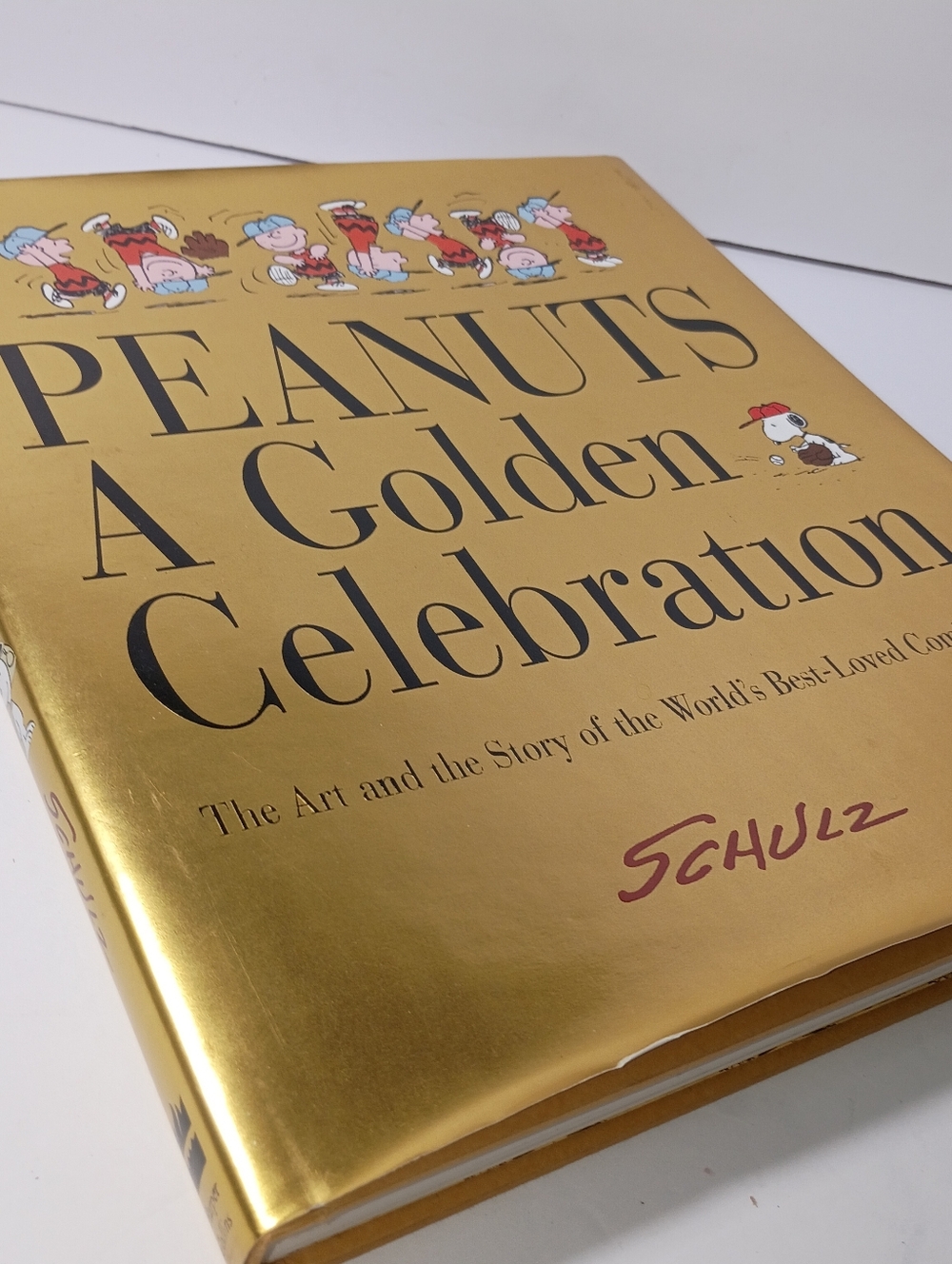 Peanuts: A Golden Celebration Hardcover Book- Gold 50yr. Anniversary Comic Strip
